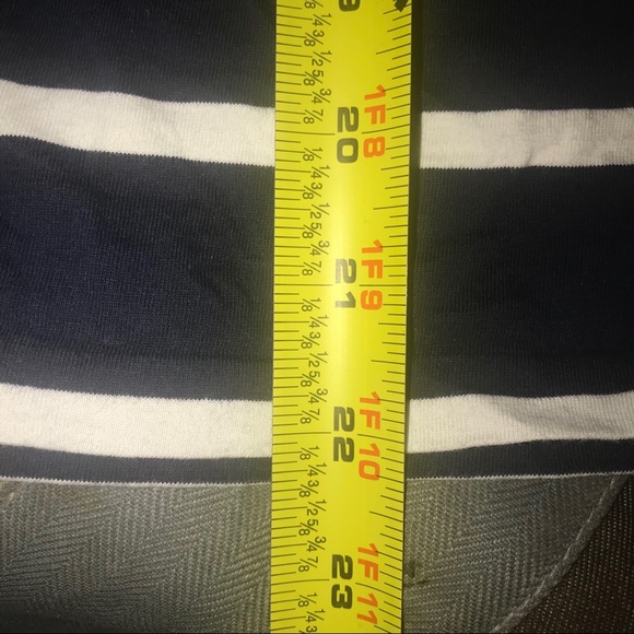 Ralph Lauren Sport Navy Striped V-Neck Top - Picture 4 of 4